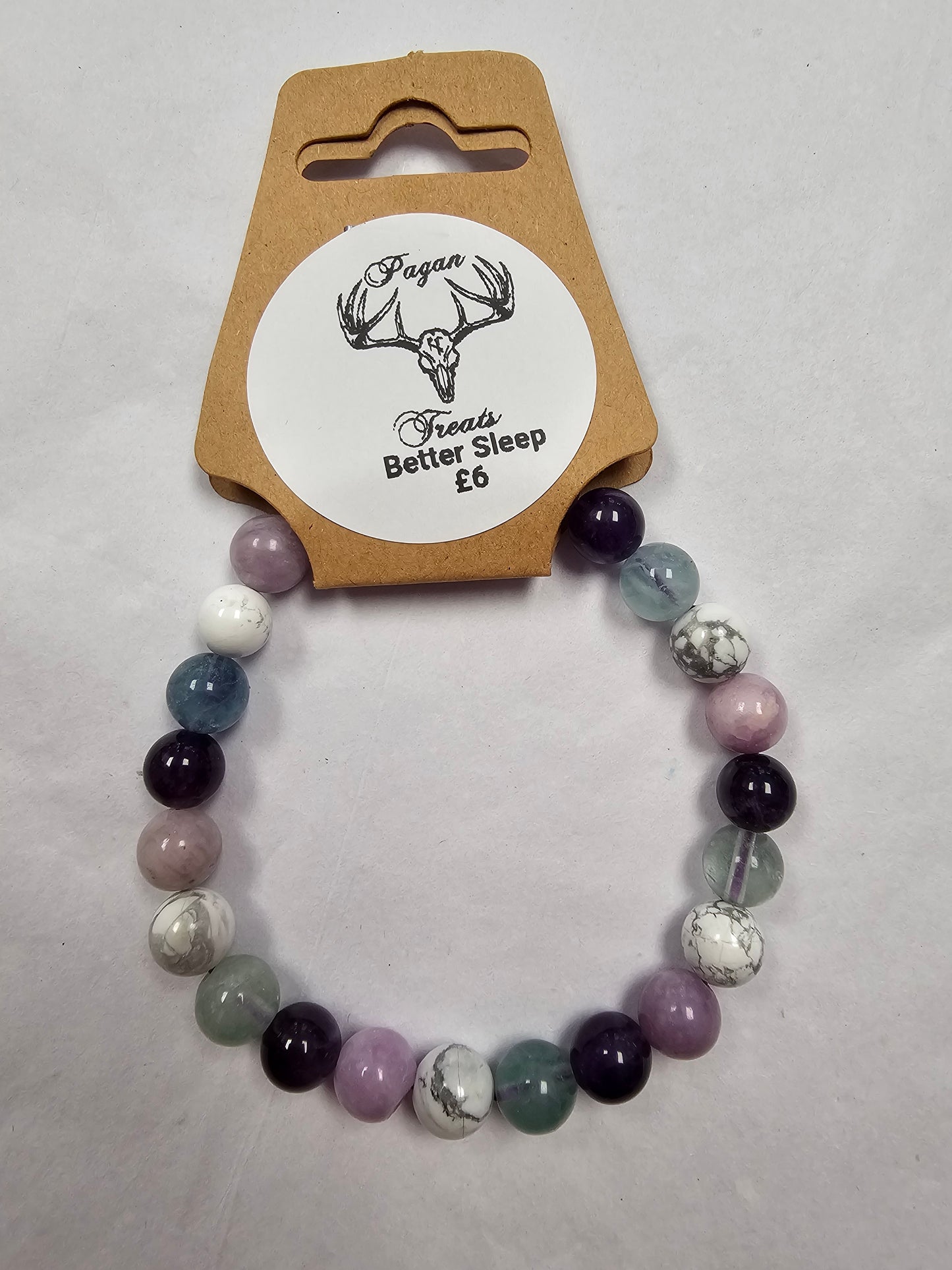 Better Sleep 8mm mixed bead bracelet