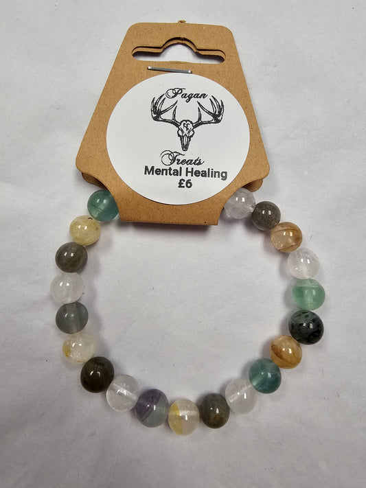 Mental Healing 8mm mixed bead bracelet