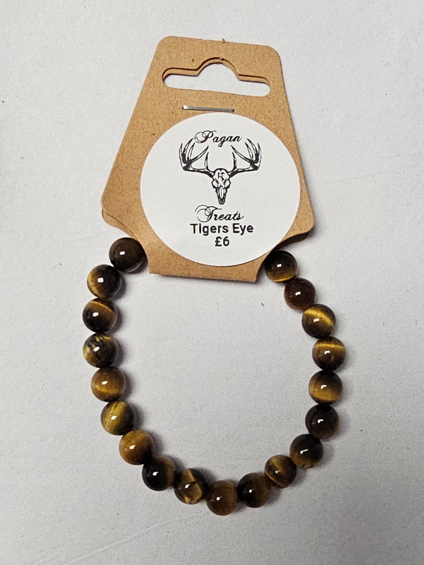 Tigers Eye 8mm bead bracelet