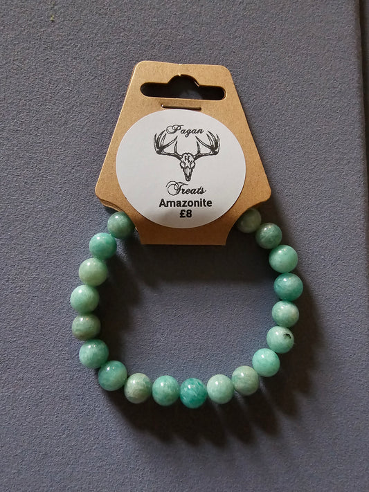 Amazonite 8mm bead bracelet