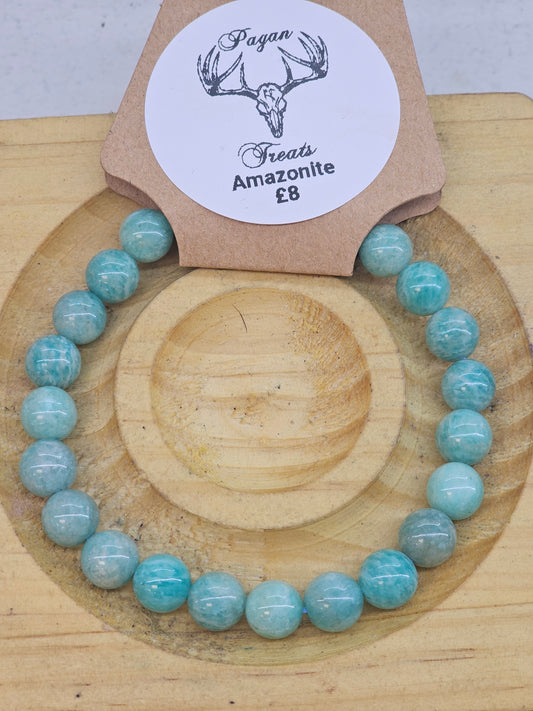 Amazonite 8mm bead bracelet
