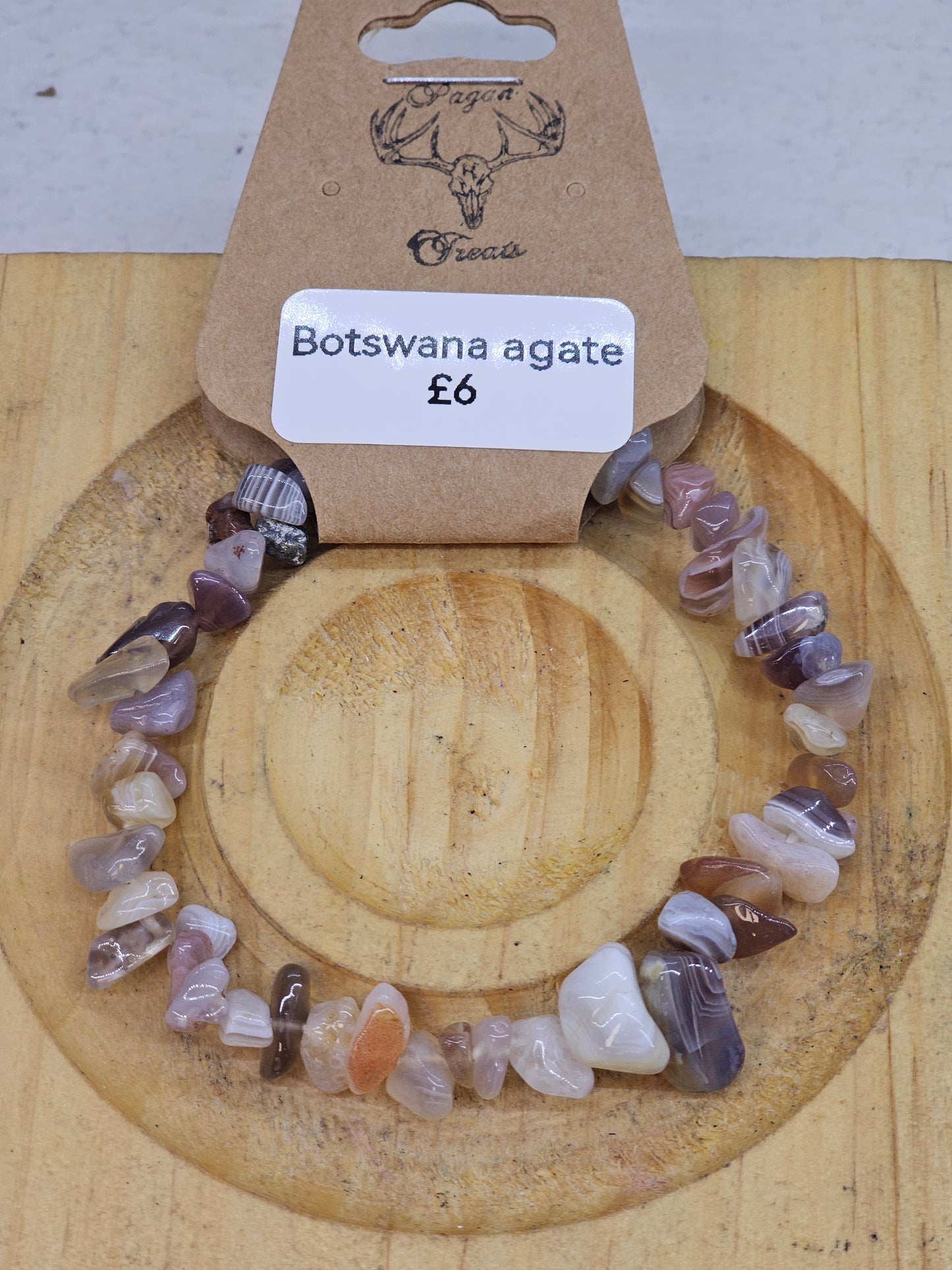 Botswana Agate chip bracelet