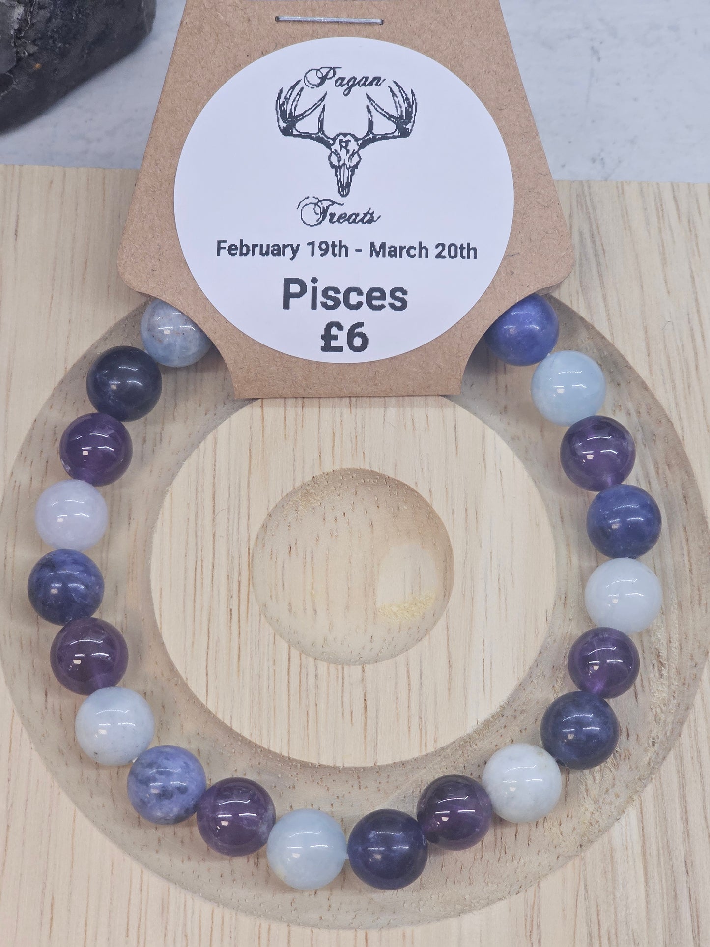 Pisces 8mm bead bracelet