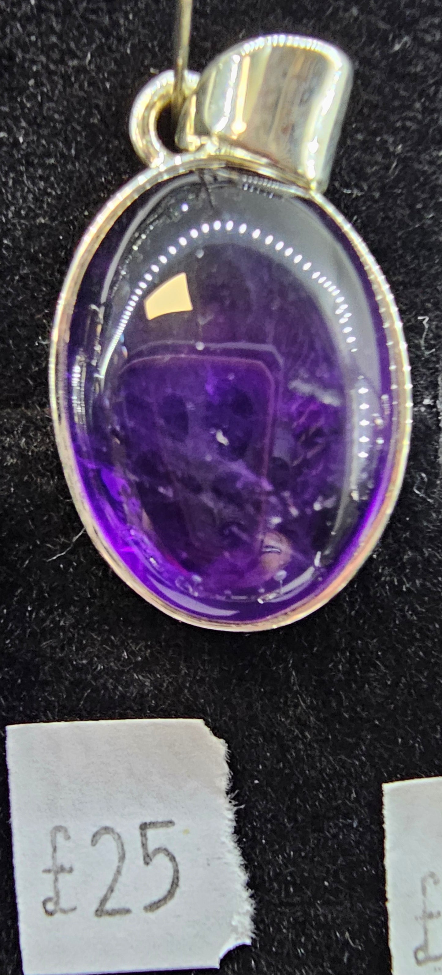 Amethyst 925 silver pendant