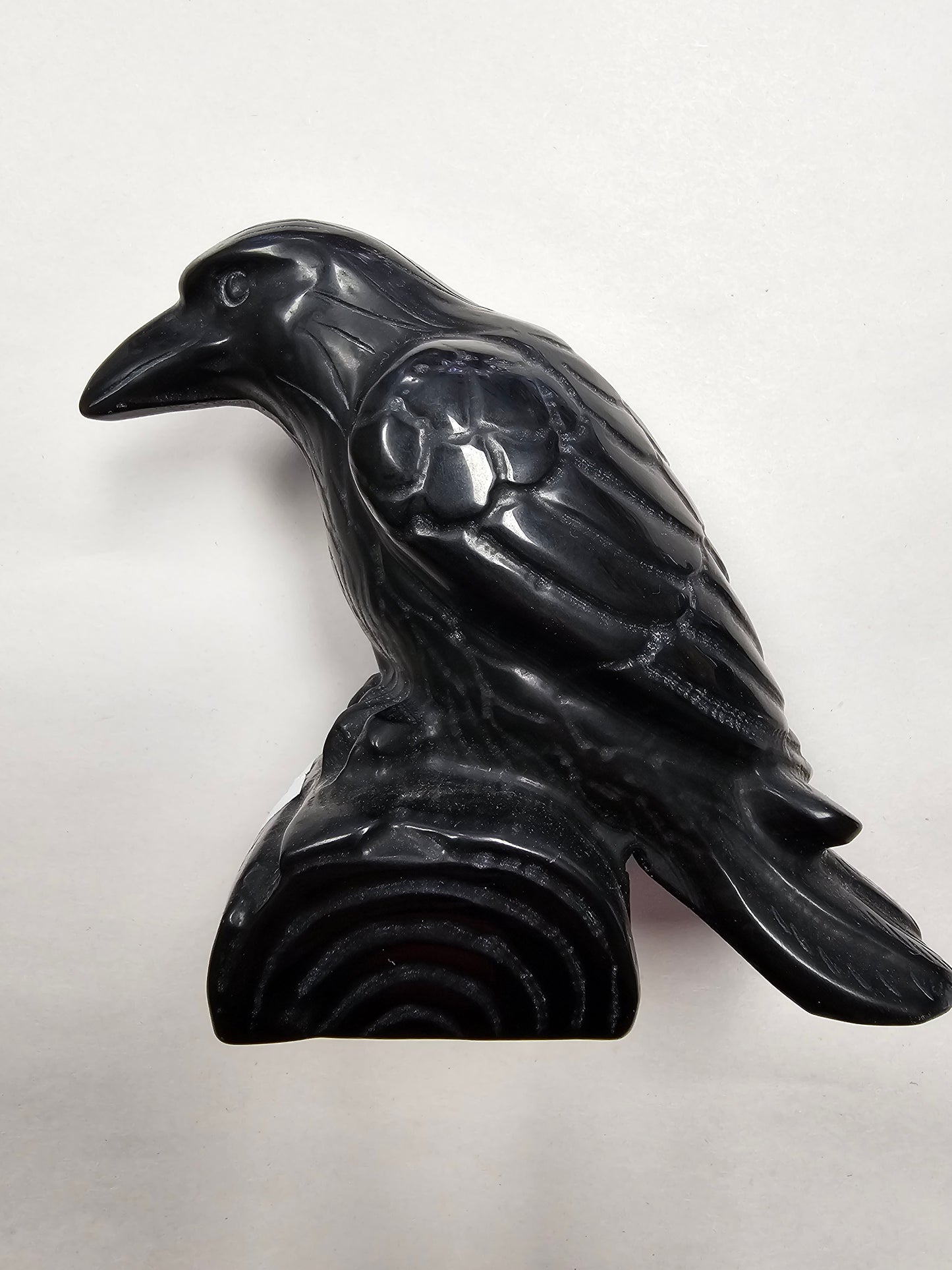 Obsidian Raven (11.5cm Tall)
