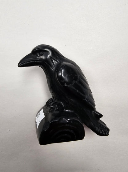 Obsidian Raven (8.5cm Tall)