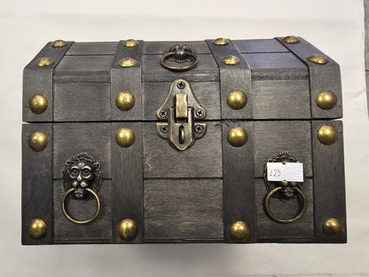 Gray Wooden Chest