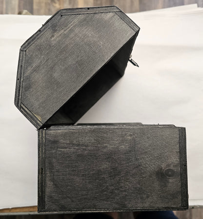 Gray Wooden Chest