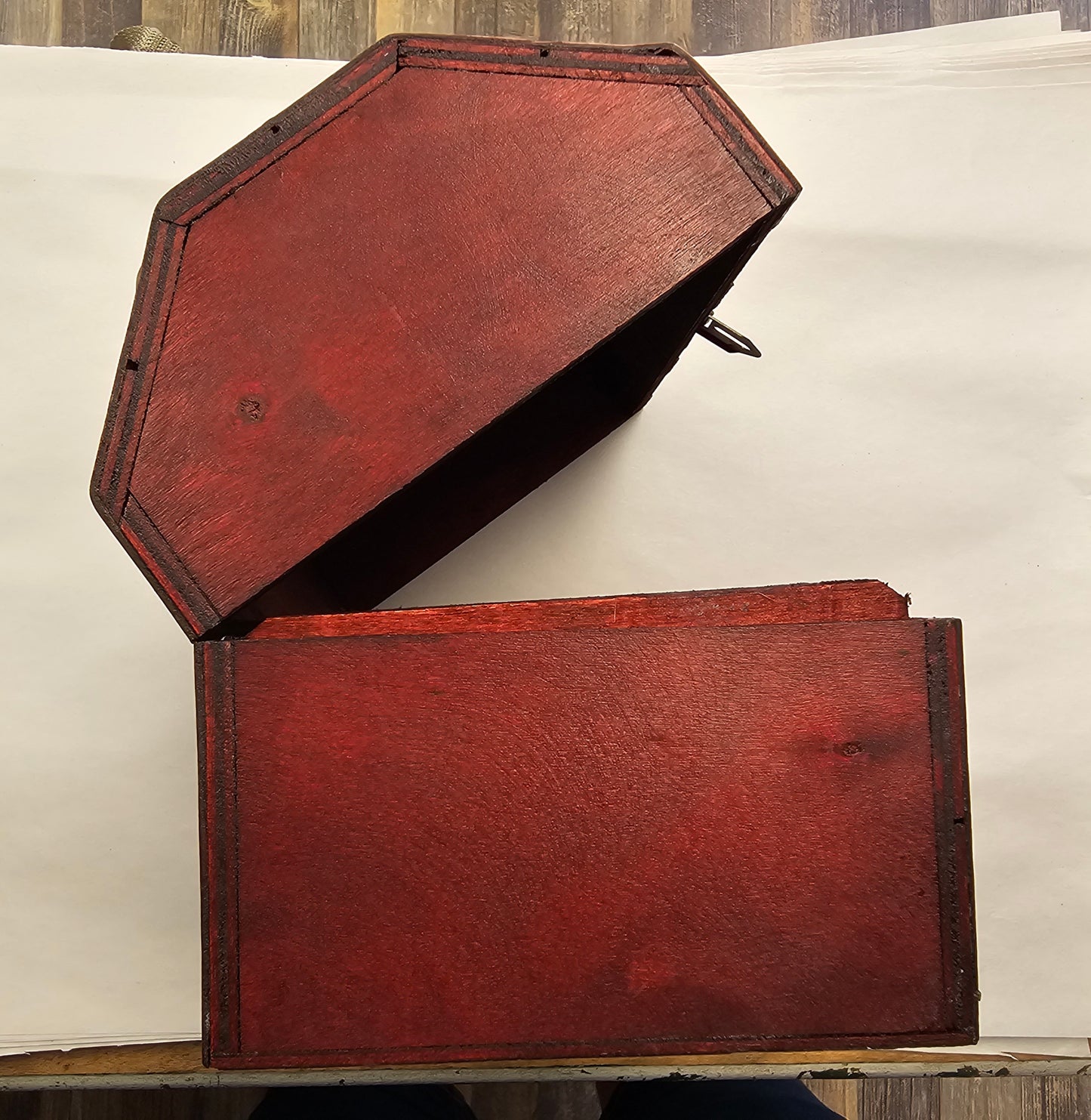 Red Wooden Chest