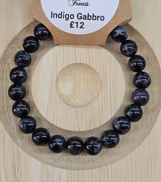 Indigo Babbro 8mm Bead Bracelet