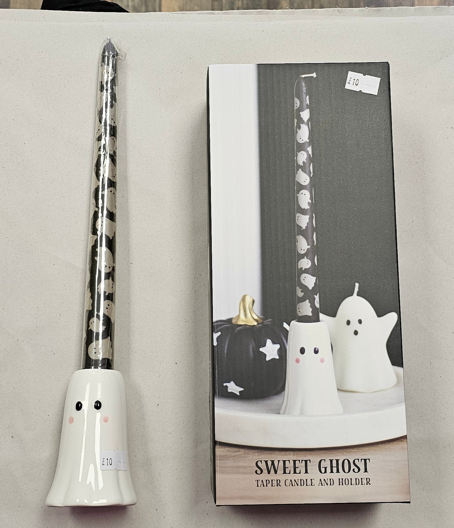 Ghost Candle & Holder