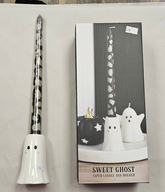 Ghost Candle & Holder