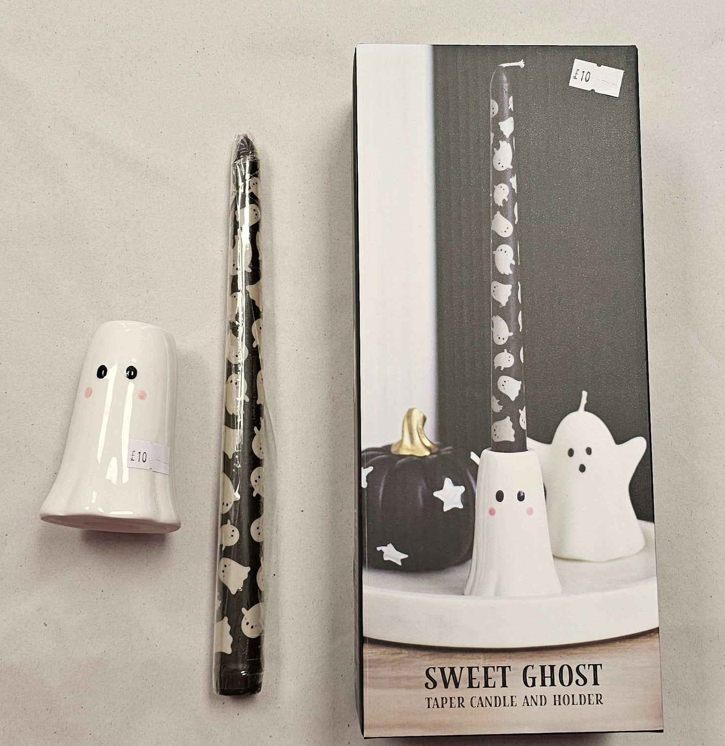 Ghost Candle & Holder