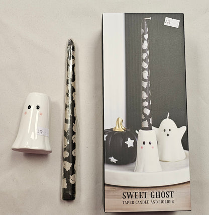 Ghost Candle & Holder