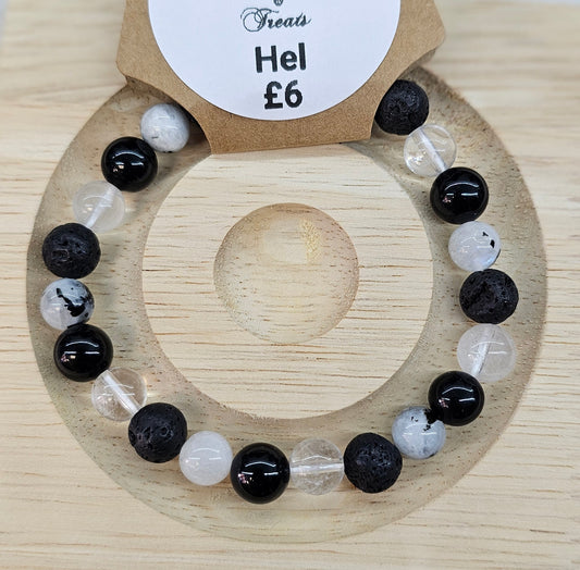 Hel 8mm bead bracelet