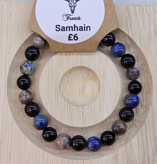 Samhain 8mm bead bracelet