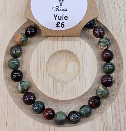 Yule 8mm bead bracelet