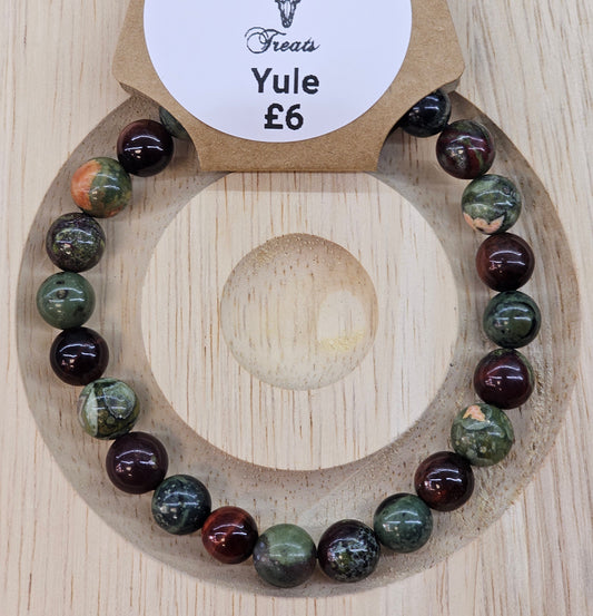Yule 8mm bead bracelet