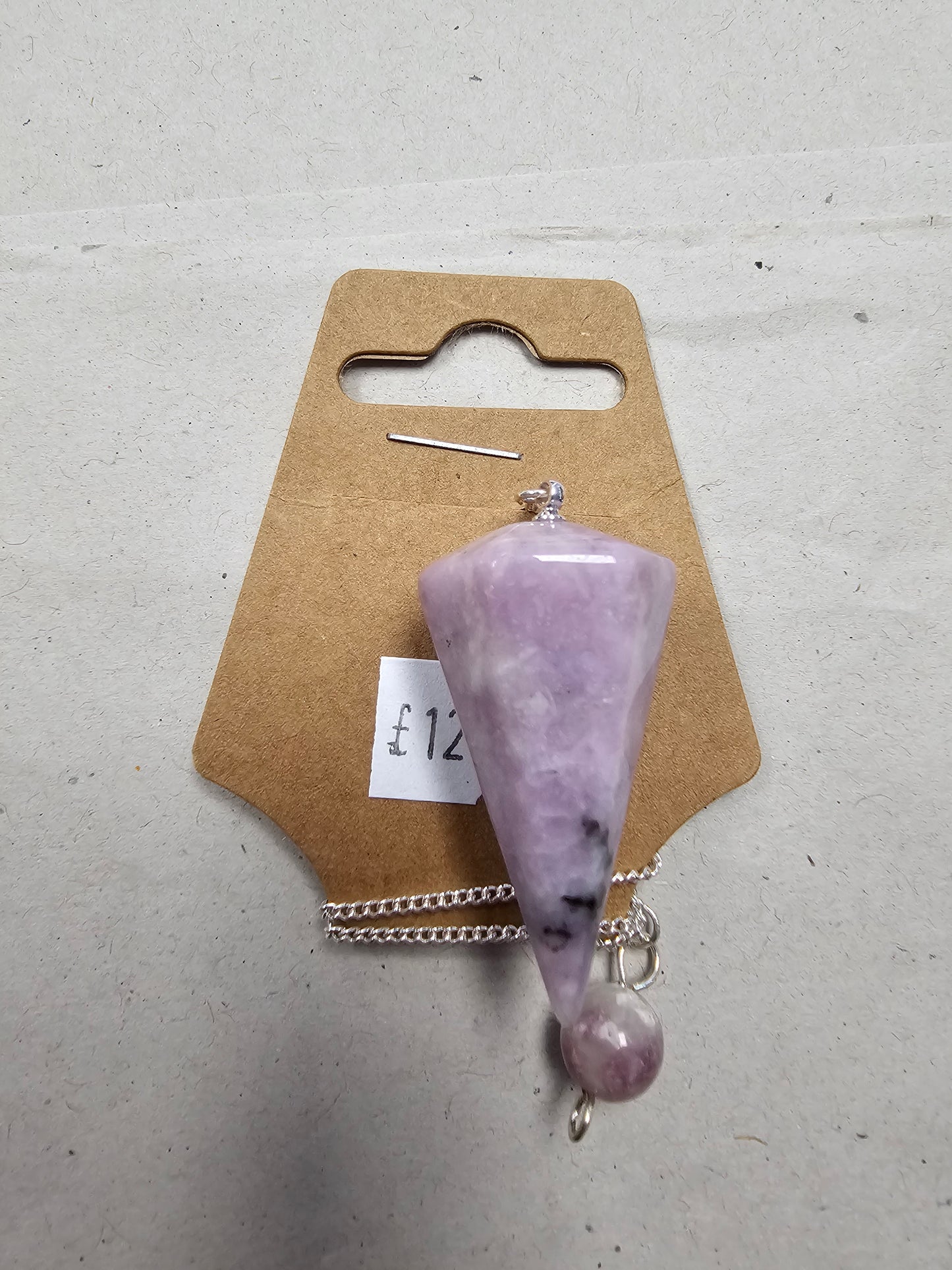 Lepidolite Pendulum