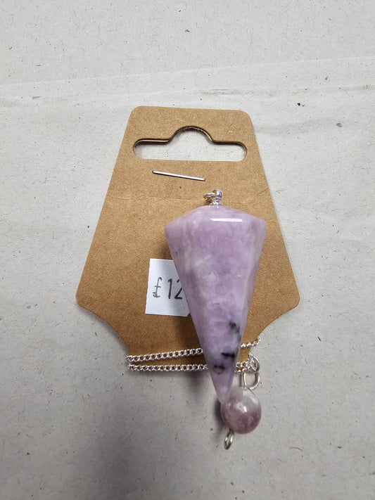 Lepidolite Pendulum
