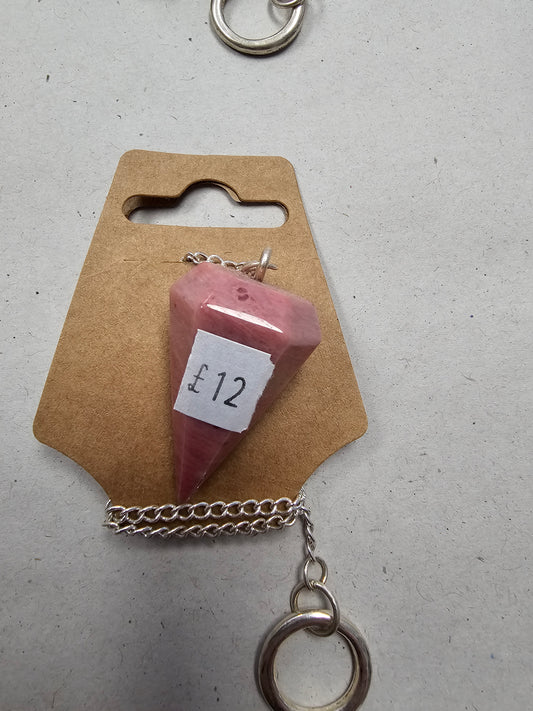 Fossilised Wood Pendulum