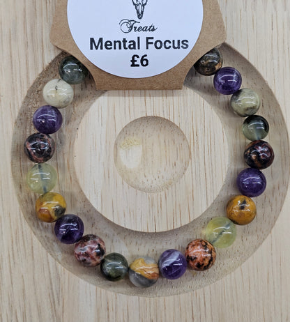 Mental Focus 8mm bead bracelet
