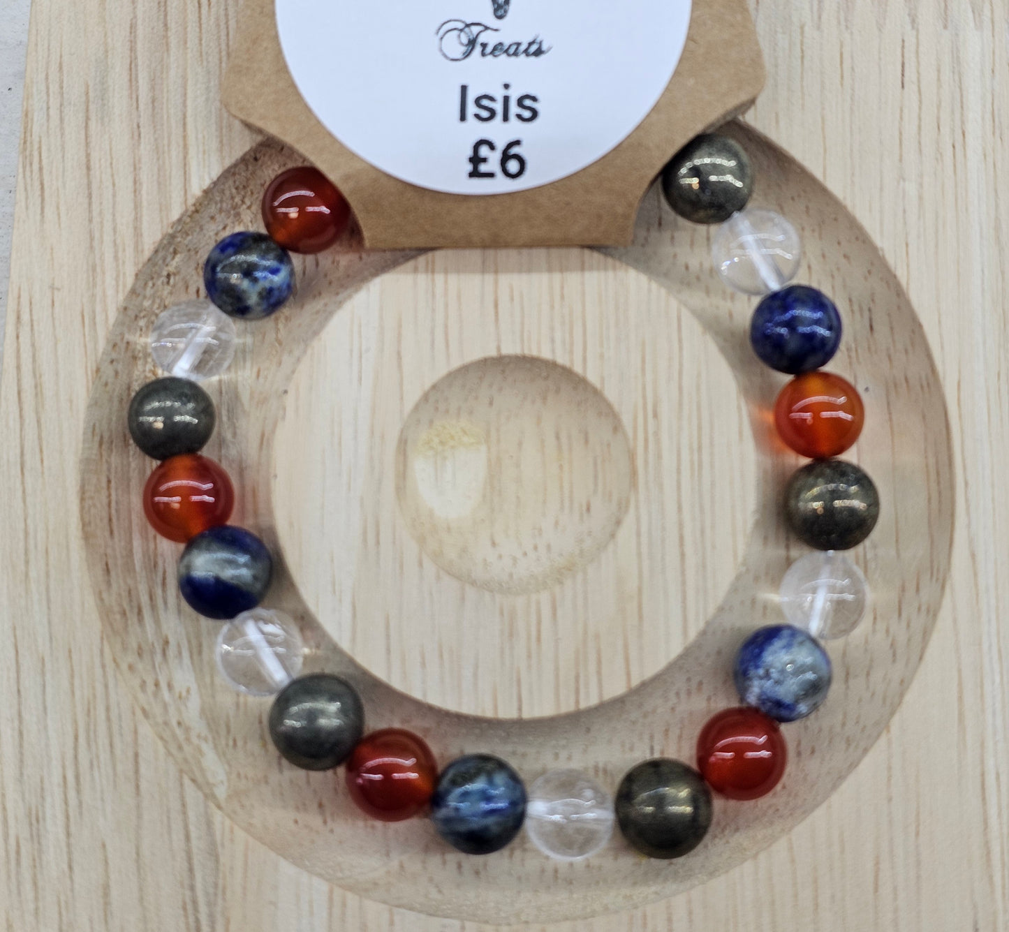 Isis 8mm bead bracelet