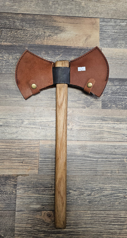 Double bit throwing axe by Raven Forge