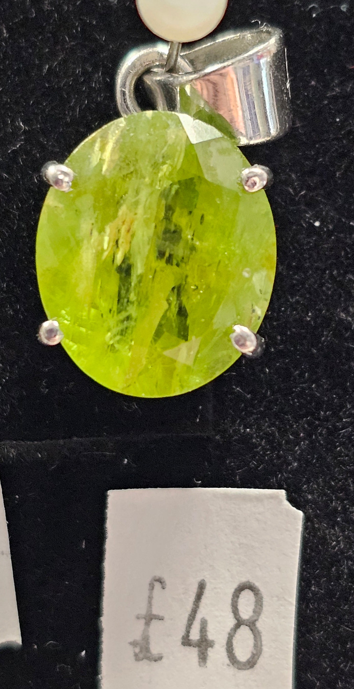 Peridot 925 Silver Pendent