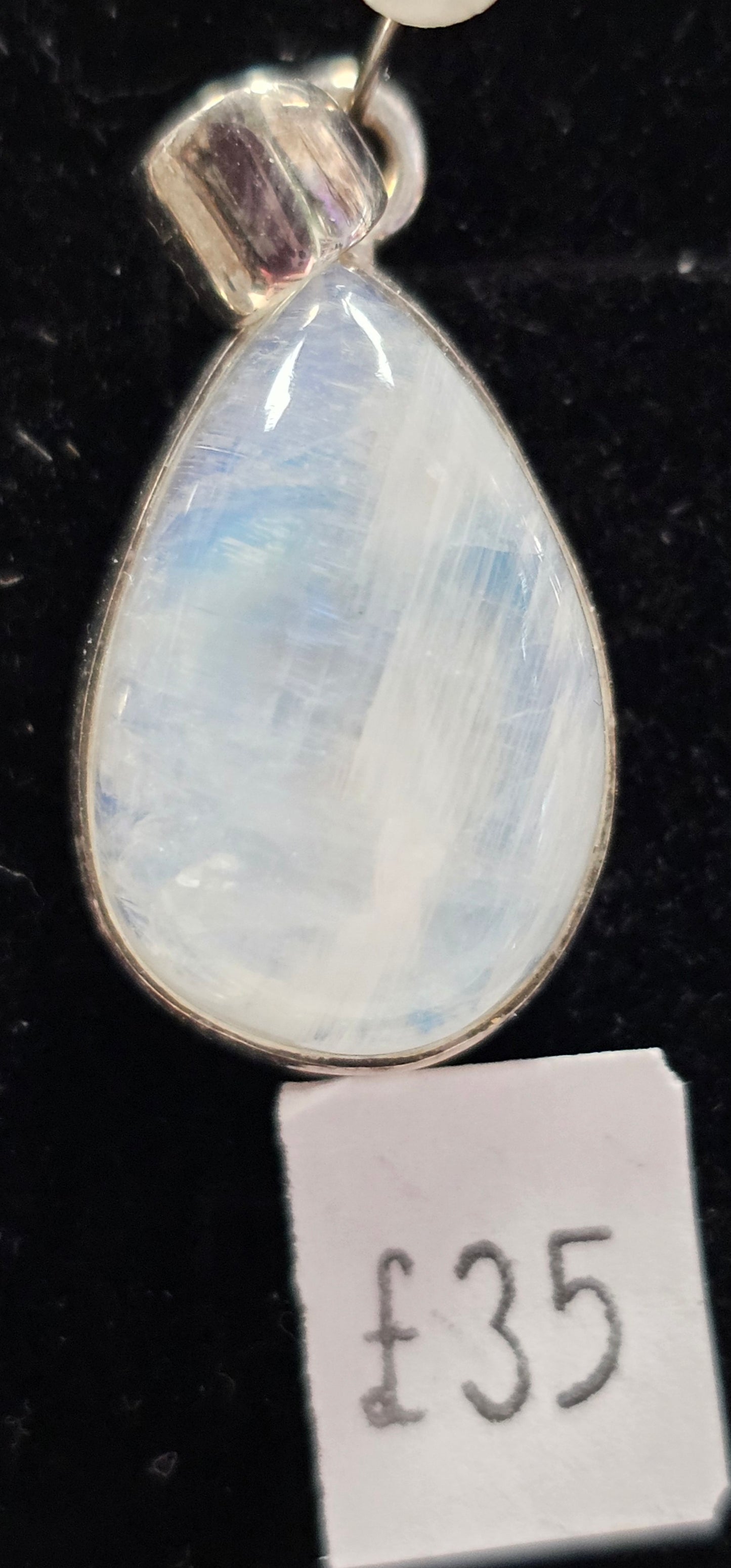 Rainbow Moonstone 925 Silver Pendent