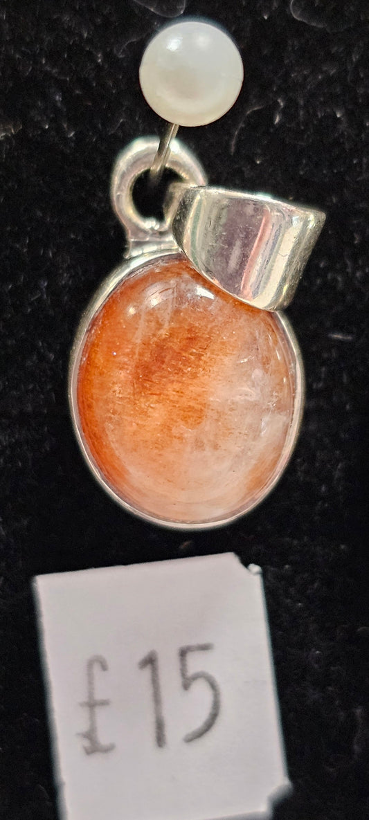 Sunstone 925 Silver Pendent