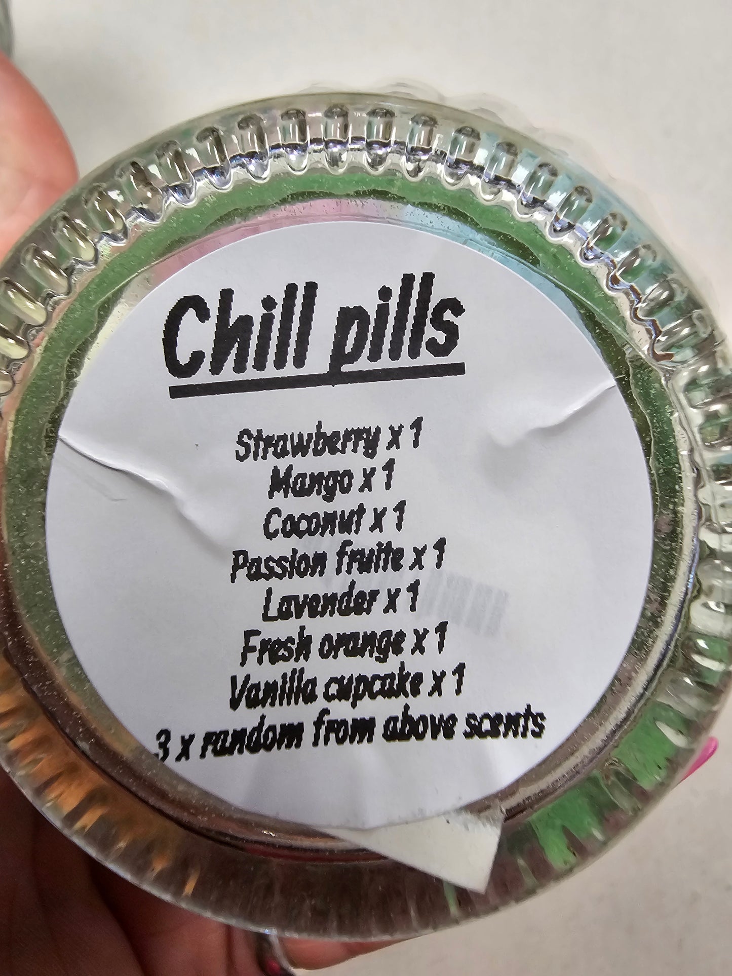 Set of 10 Bath Bombs in Glass Jar