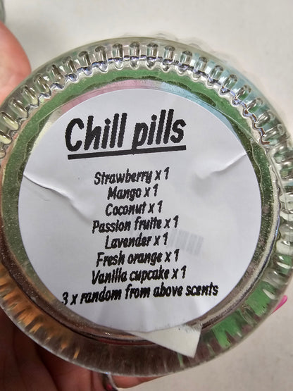 Set of 10 Bath Bombs in Glass Jar