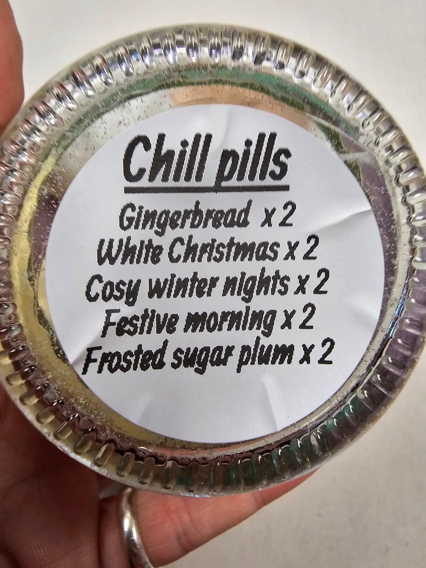 Set of 10 Bath Bombs in Glass Jar (Festive Range)