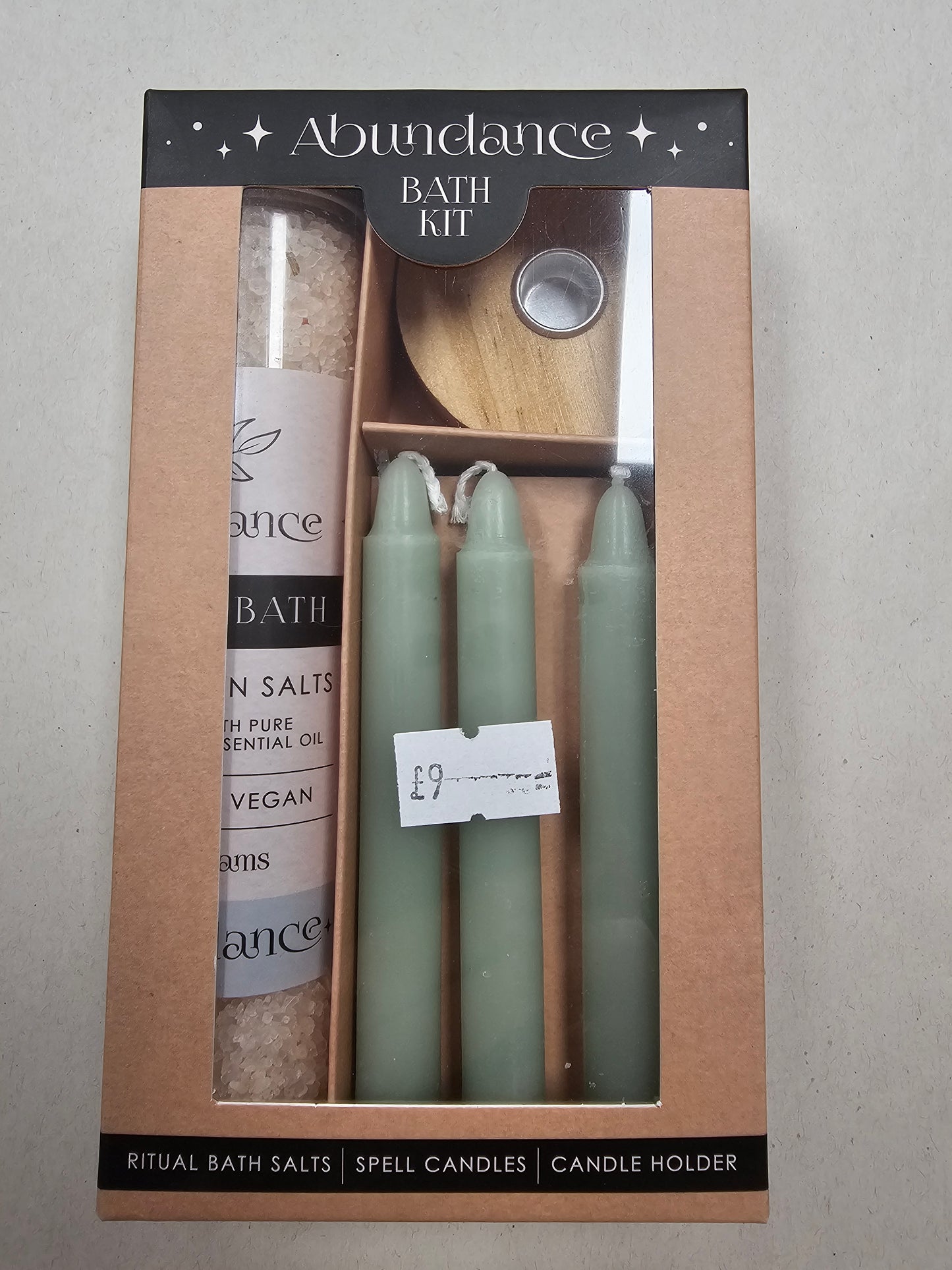 Abundance bath salt & candle kit