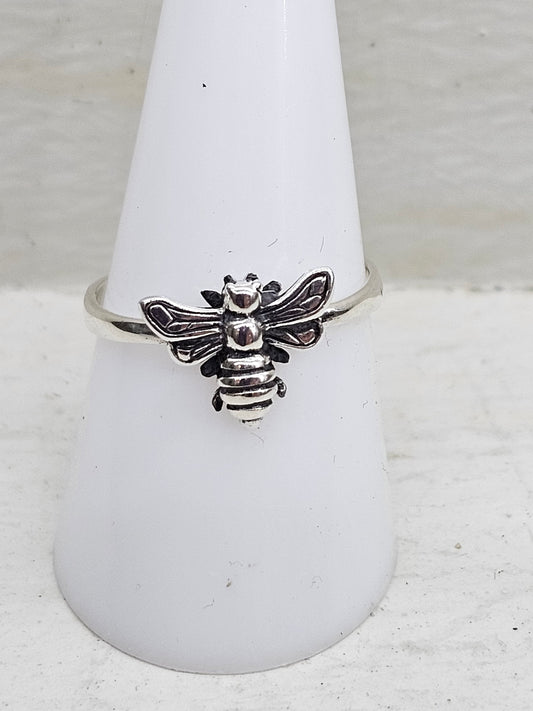 Bee 925 Silver Ring Size Q/R