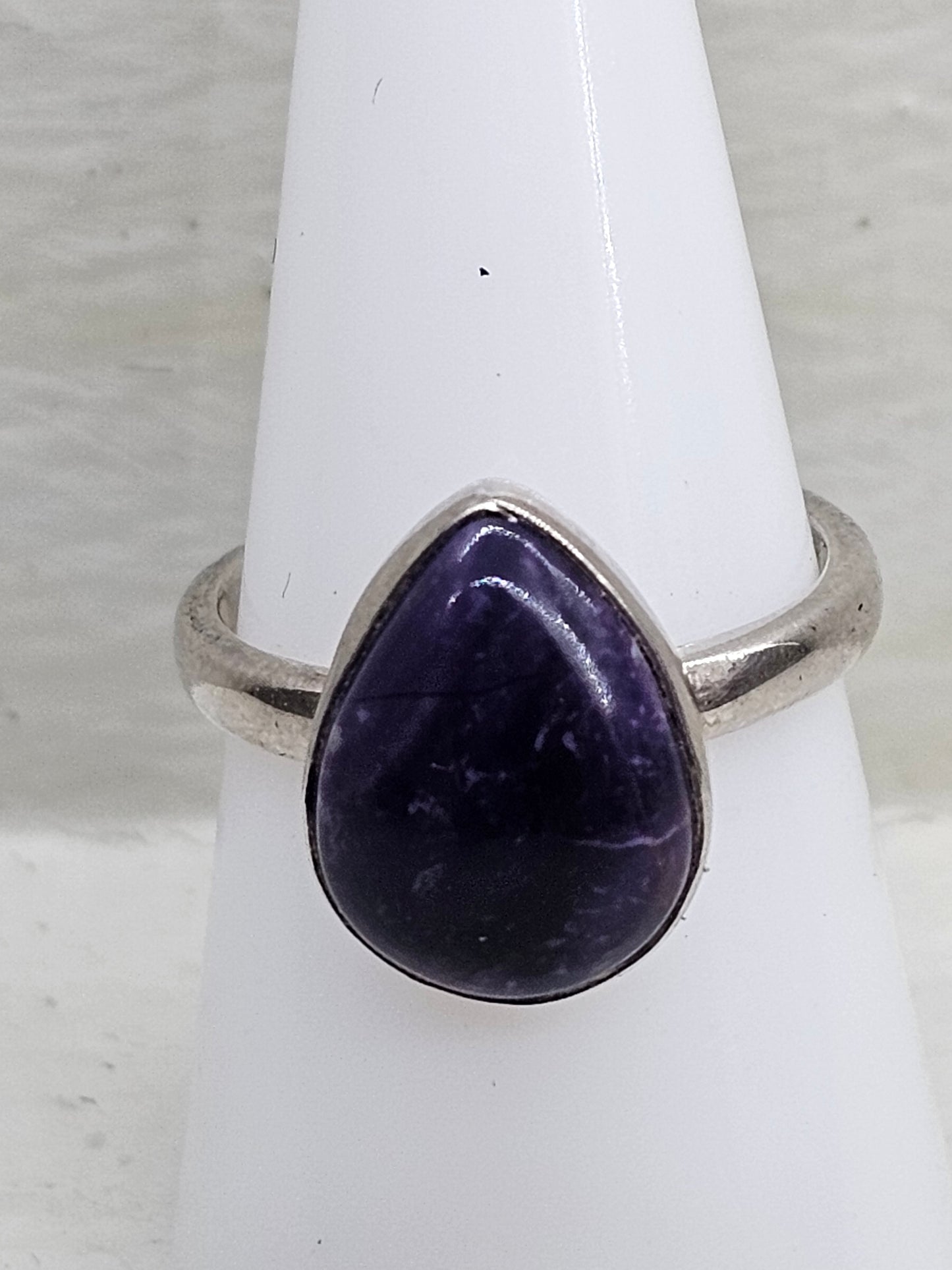 Sugilite Adjustable 925 Silver Ring