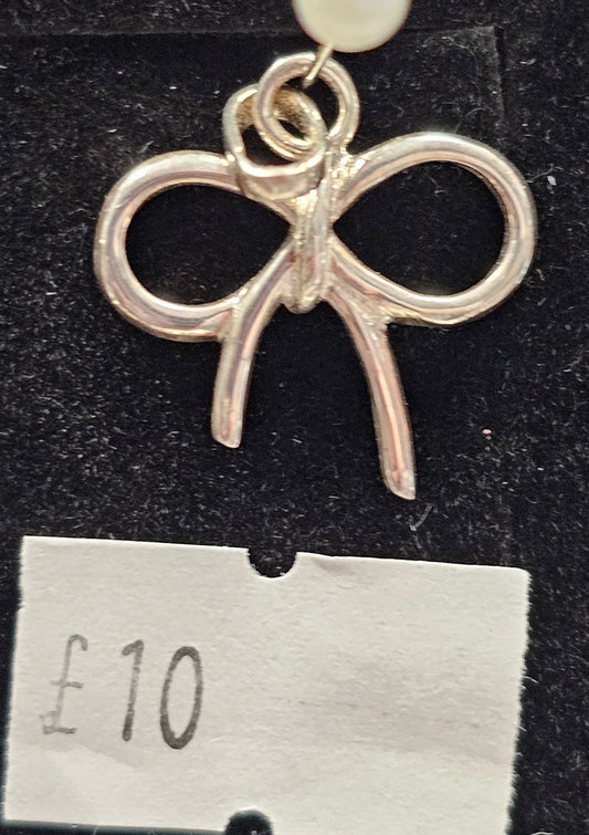 Bow 925 silver pendent