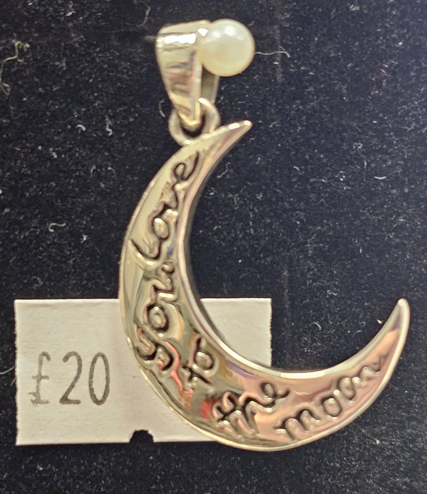 Moon 925 silver pendent