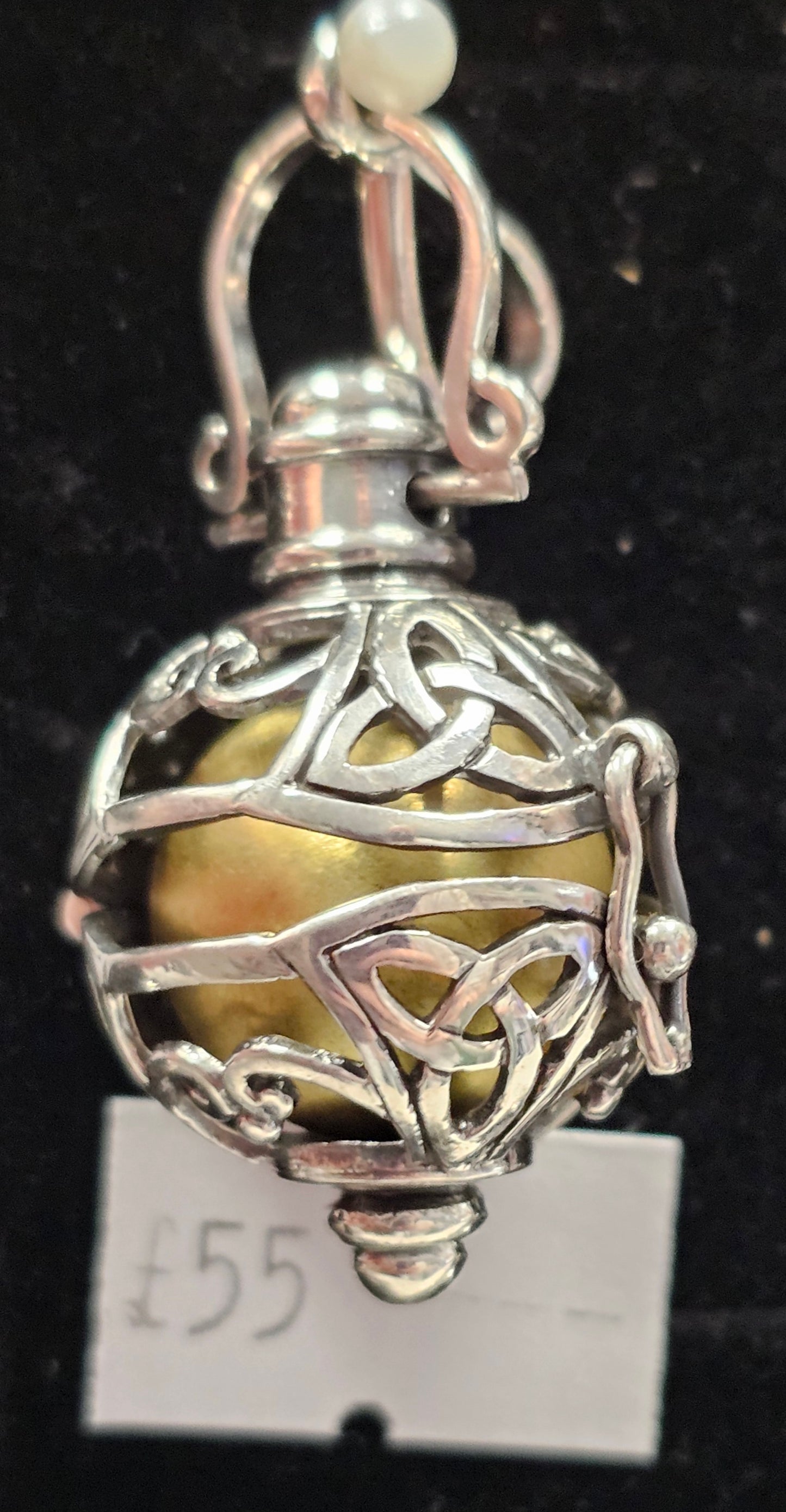 Bell Cage 925 silver pendent