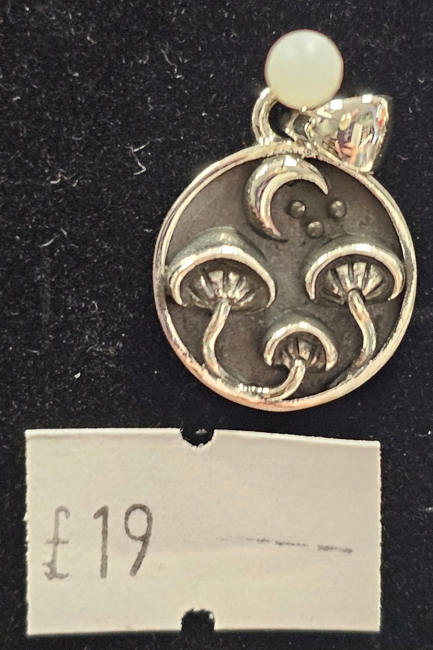 Mushroom 925 silver pendent