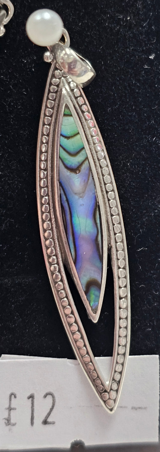 Abalone Shell 925 silver pendent