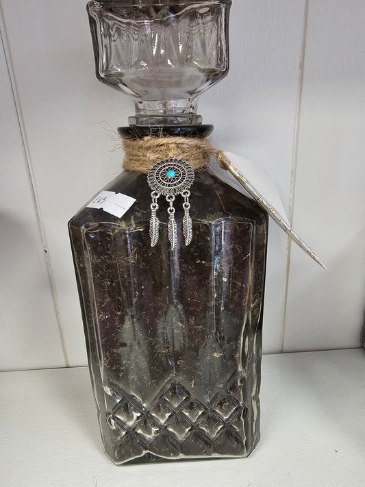 Black Salt in Beautiful Decanter