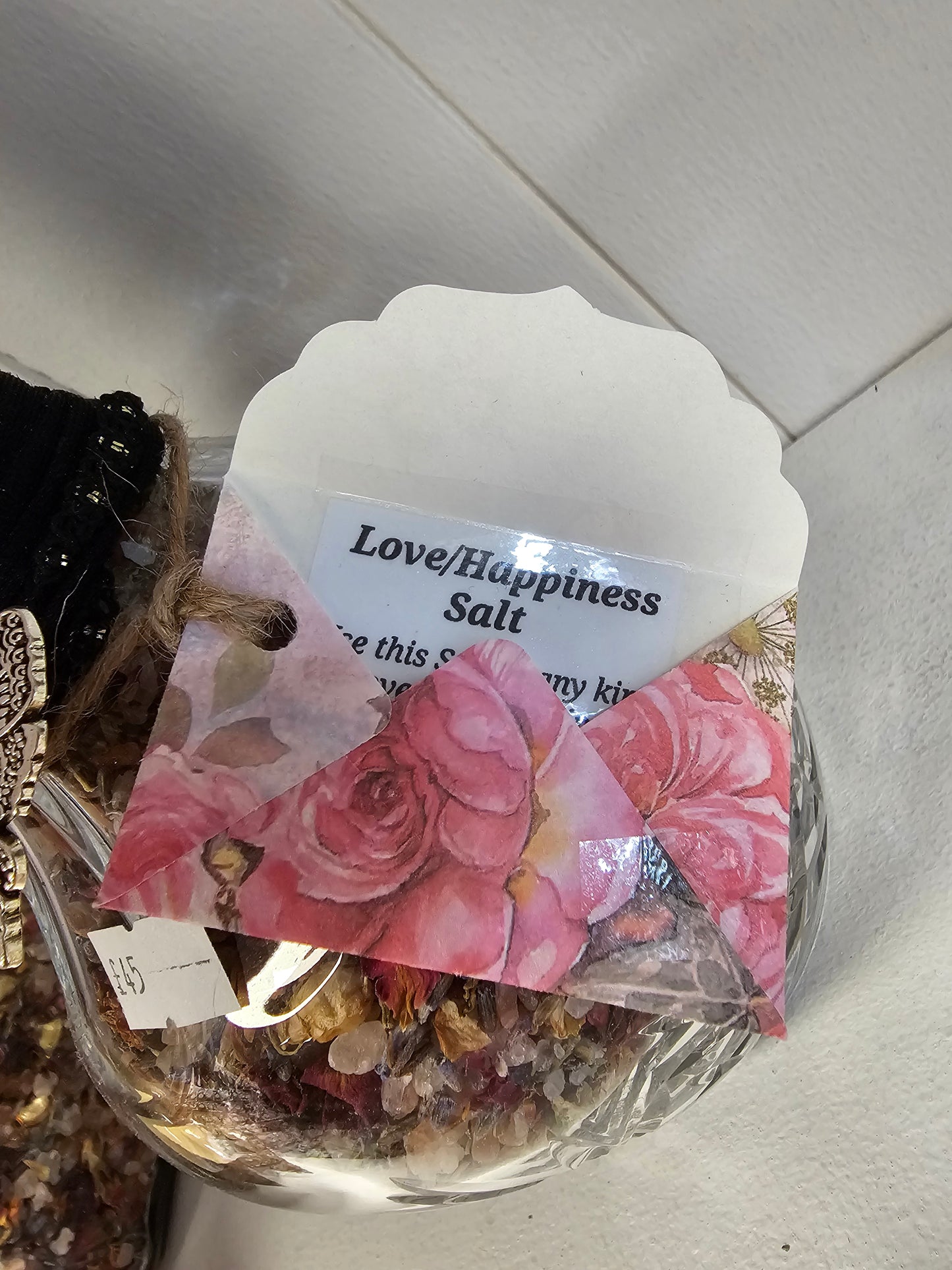 Love/Happiness Salt in Beautiful Decanter