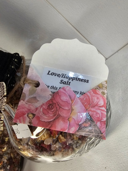 Love/Happiness Salt in Beautiful Decanter