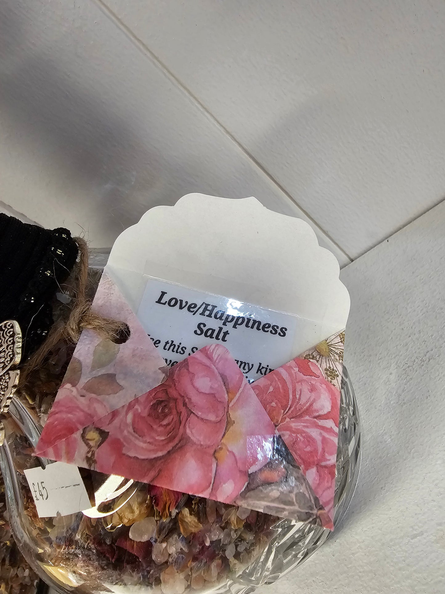 Love/Happiness Salt in Beautiful Decanter