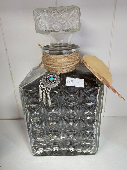 Black Salt in Beautiful Decanter
