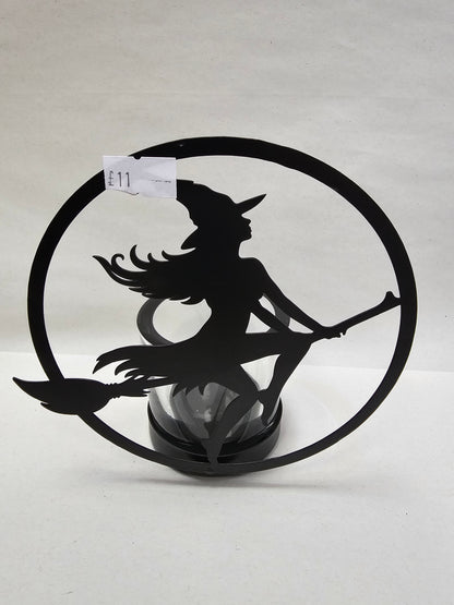 Witch Metal Candle Holder