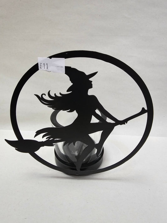 Witch Metal Candle Holder