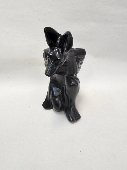 Obsidian Anubis Carving